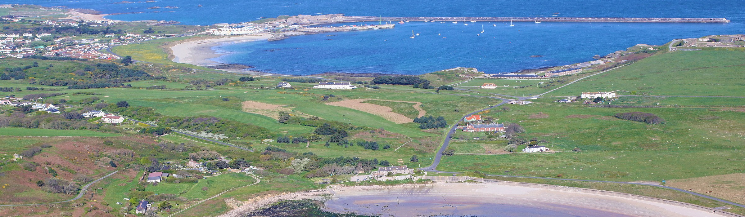 Aerial view of Alderney